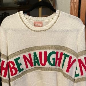NEW Andes “Be Naughty” sweater